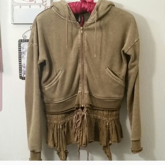 Free people when worlds meet hoodie rare xs - Picture 2 of 7